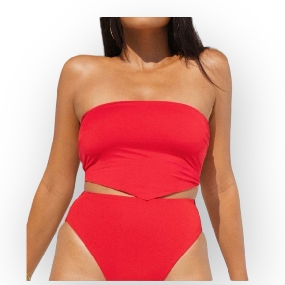 Toluca Gwynne Lace Back Bandana Swim Top - Picture 2 of 6